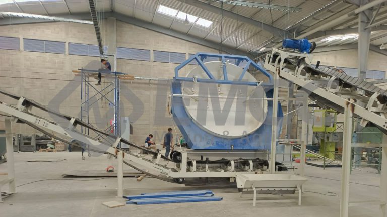 Physical picture of disc granulation production line